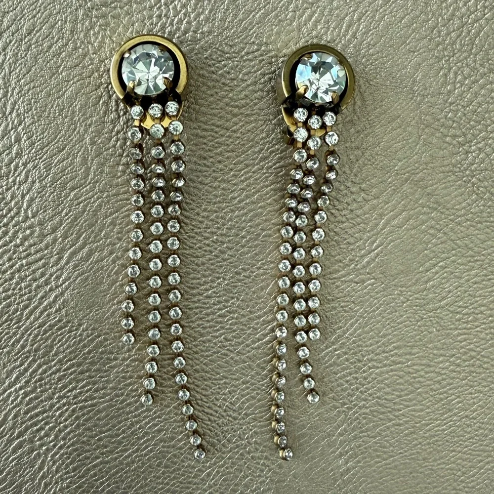 Vintage Ermani Bulatti Clip-On Earring; Art Deco Inspired, 1980 Statement